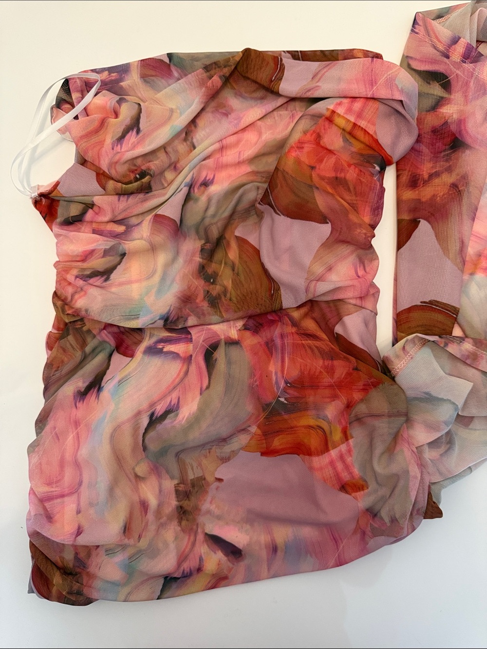 Abstract Watercolor Pink Multi Dress